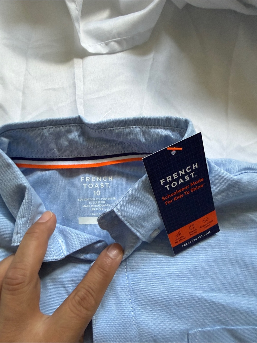 French Toast Light Blue Button-Down Dress Shirt